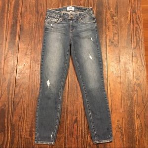 Paige Verdugo Cropped Skinny Distressed Jeans